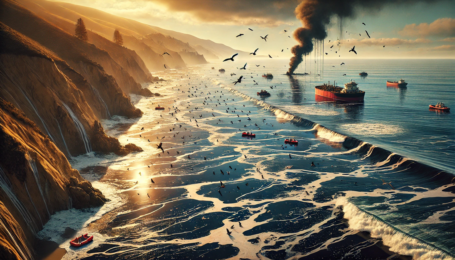 Oil Spill Off California Coast Sparks Environmental Crisis